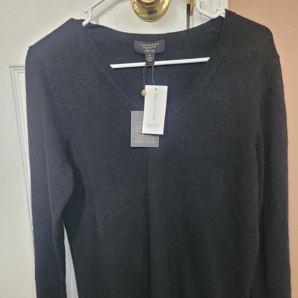 Charter Club Cashmere black sweater